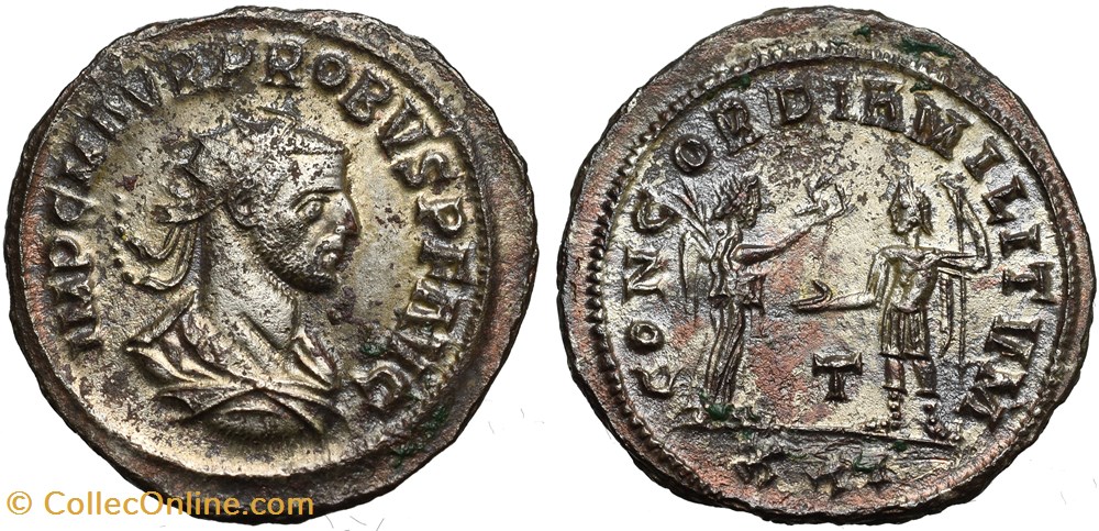 coins ancient to romans imperial and republican probus ric 907 xxi officina 3 sold