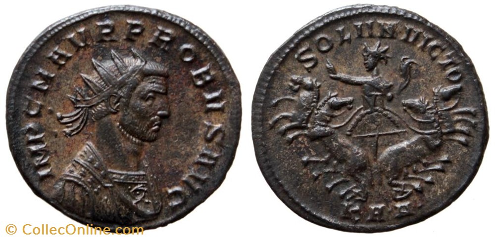 PROBUS RIC 862var. SOLD coins ancient to romans imperial and republican probus ric 862var sold
