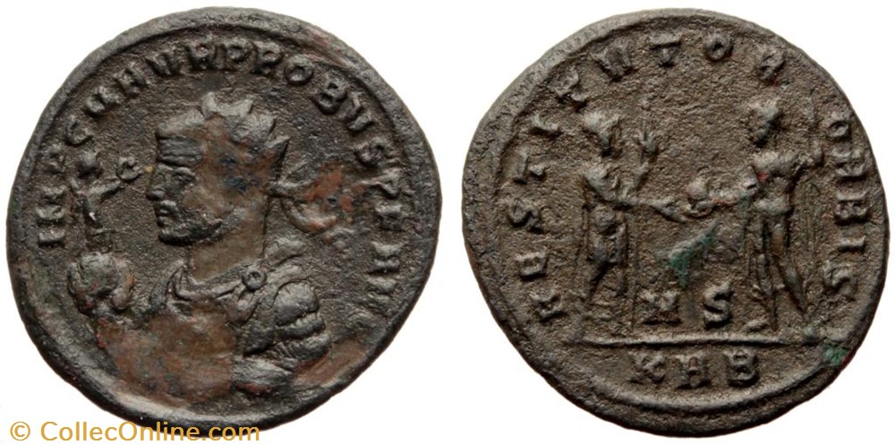 PROBUS RIC 856var. SOLD coins ancient to romans imperial and republican probus ric 856var sold