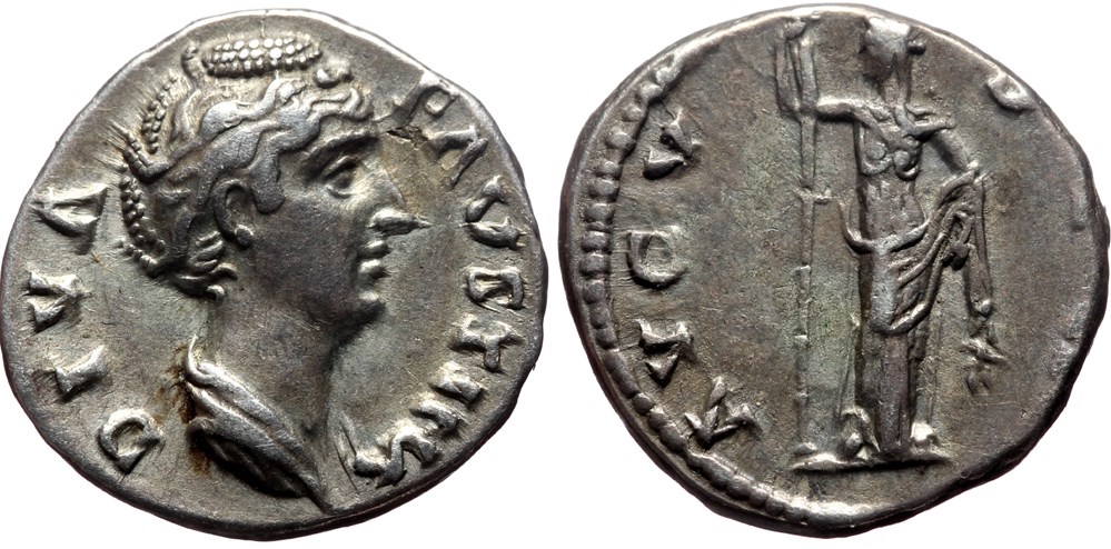 Diva Faustina Denar Ceres SOLD coins ancient to romans imperial and republican diva faustina denar ceres sold