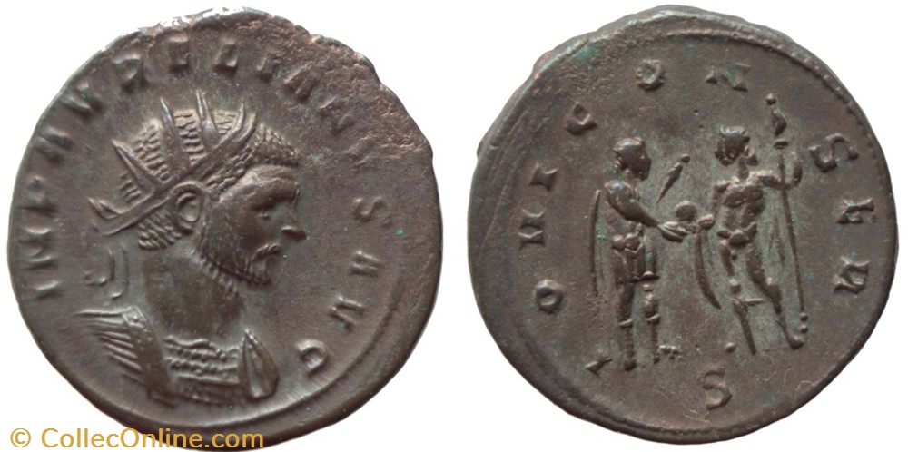 AURELIAN RIC TEMP 2587 or 2592-sold coins ancient to roman republic imperial aurelian ric temp 2587 or 2592 sold