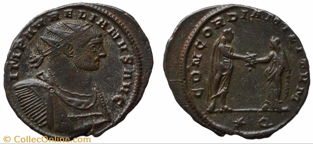 AURELIAN RIC TEMP 2214 - SOLD coins antique b to roman republican imperial aurelian ric temp 2214 sold