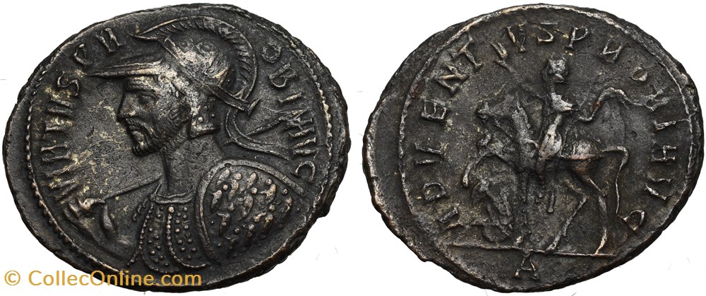 coins ancient to romans imperial and republican probus ric 904 officina 1 shield decorated with rows of soldiers with shields sold