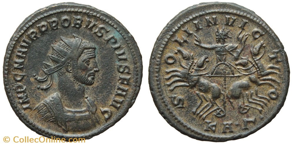 PROBUS RIC 865var. SOLD coins ancient to romans imperial and republican probus ric 865var sold