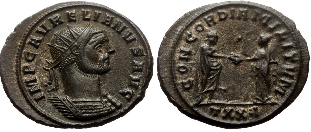 AURELIAN RIC TEMP 2403 coins ancient to romans imperial and republican aurelian ric temp 2403
