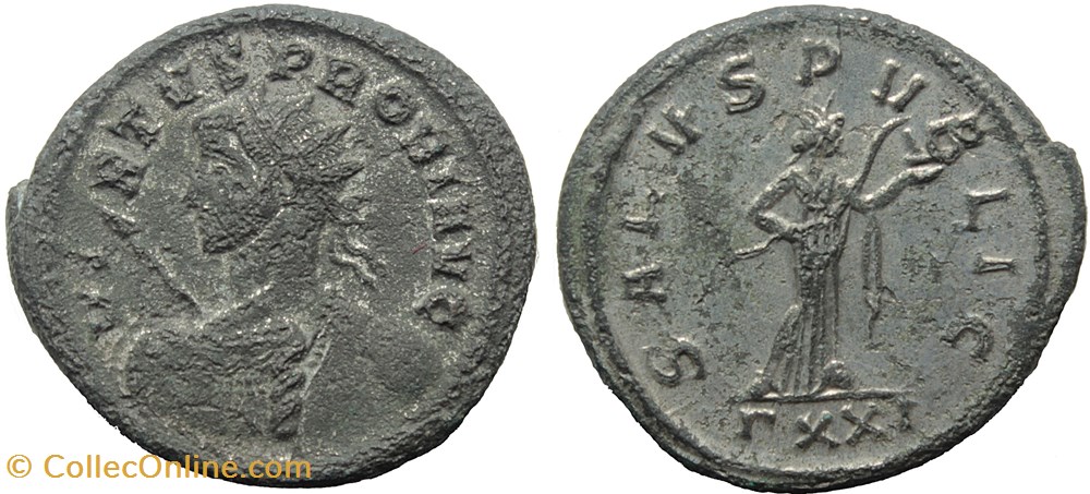 PROBUS RIC 569var. SOLD coins ancient to romans imperial and republican probus ric 569var sold