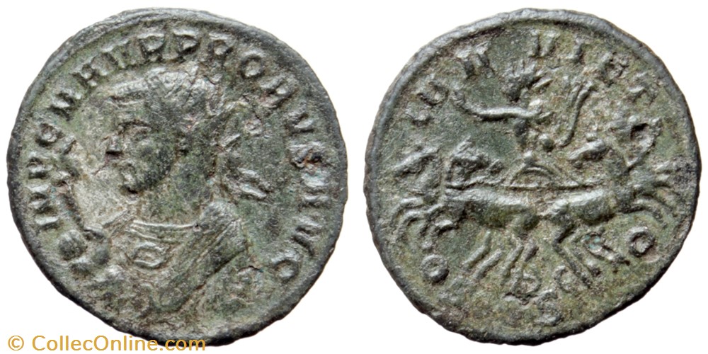 PROBUS RIC 862var. SOLD coins ancient to romans imperial and republican probus ric 862var sold