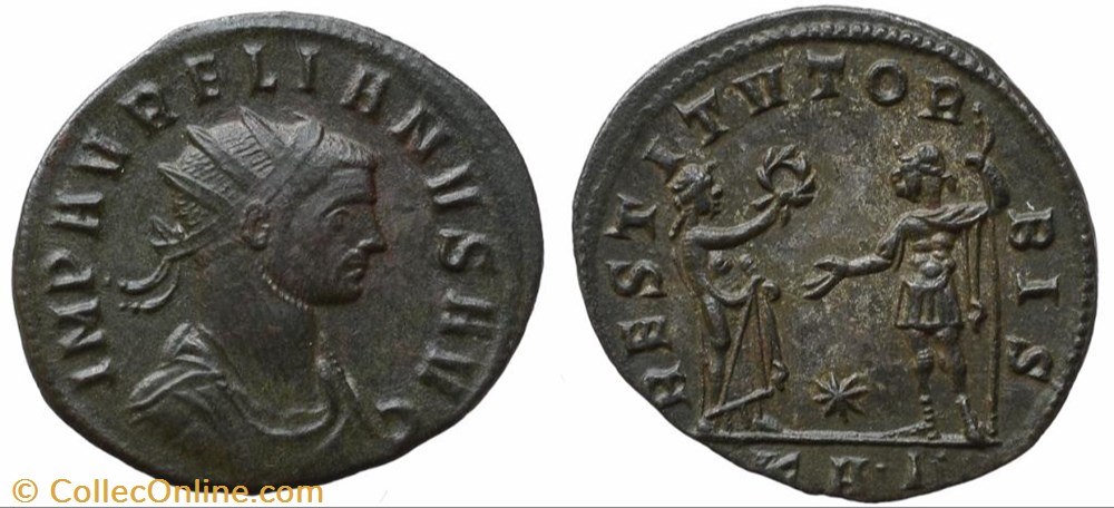AURELIAN RIC TEMP 2780.1 SOLD coins ancient to romans imperial and republican aurelian ric temp 2780 1 sold