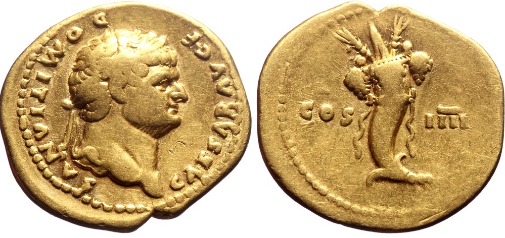 01e Domitian aureus coins ancient to other 01e domitian aureus