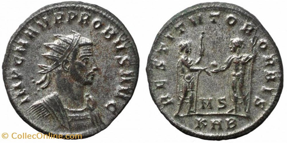 PROBUS RIC 856var. SOLD coins ancient to romans imperial and republican probus ric 856var sold