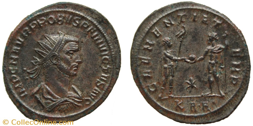 PROBUS RIC 840var. SOLD coins ancient to romans imperial and republican probus ric 840var sold