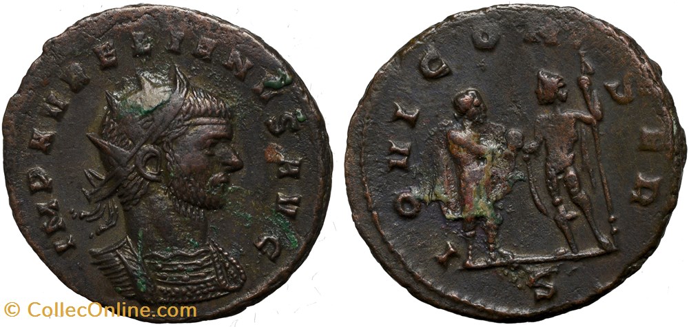 AURELIAN RIC TEMP 2587 SOLD coins ancient to romans imperial and republican aurelian ric temp 2587 sold