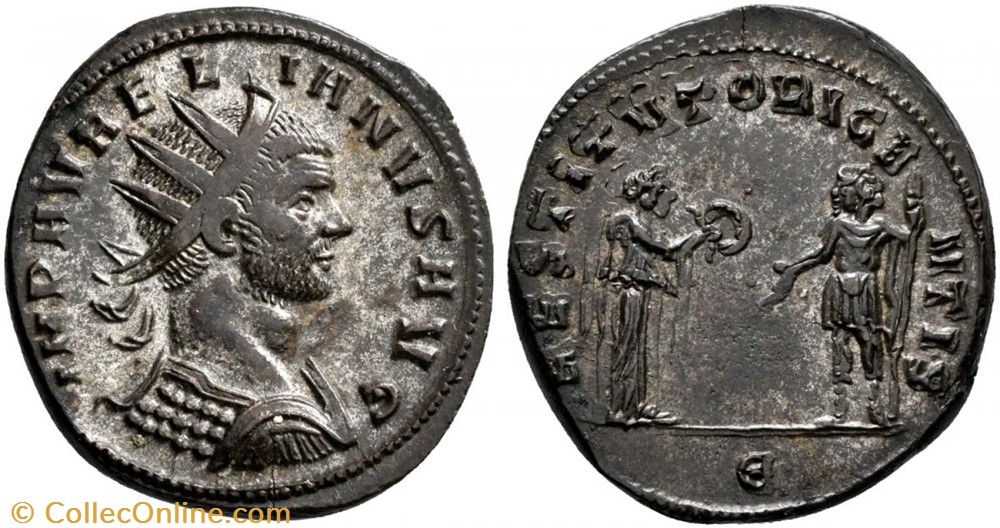 AURELIAN RIC TEMP 2491 SOLD coins ancient to romans imperial and republican aurelian ric temp 2491 sold
