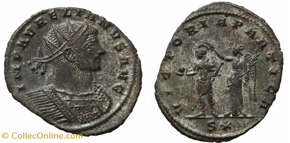 coins antique b roman republican imperial aurelian ric temp 2200 victoria partica sold