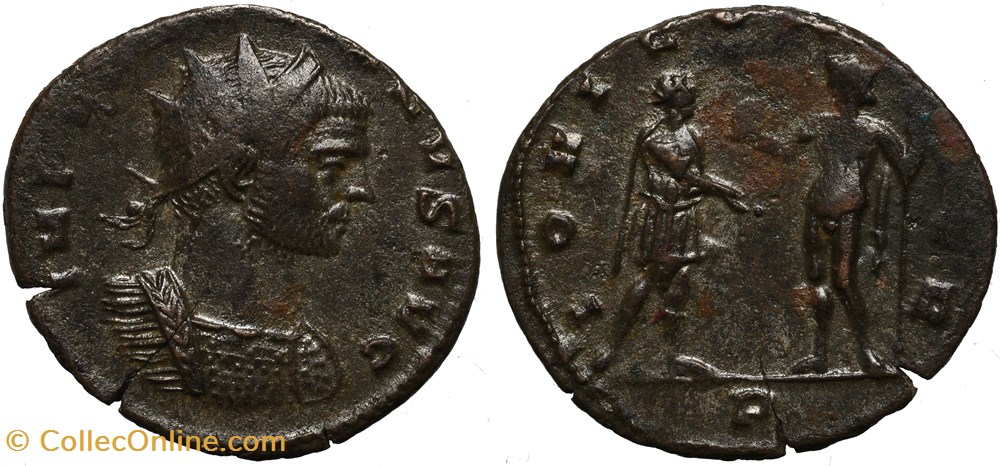 AURELIAN RIC TEMP 2586 VAR. UNLISTED WITH NO SCEPTRE IN EMPEROR'S HAND SOLD coins ancient to romans imperial republican aurelian ric temp 2586 var unlisted with no sceptre in emperor s hand sold