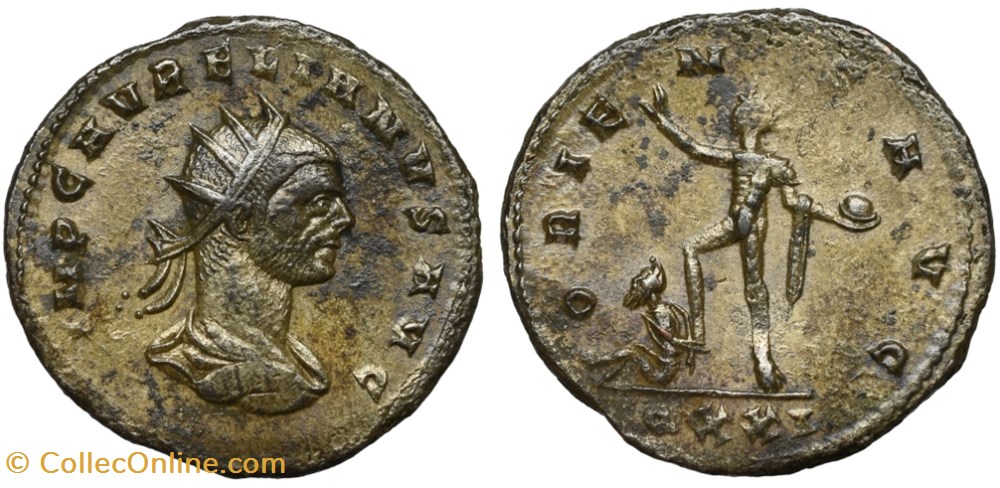 AURELIAN RIC TEMP 3047var. SOLD coins ancient to romans imperial and republican aurelian ric temp 3047var sold