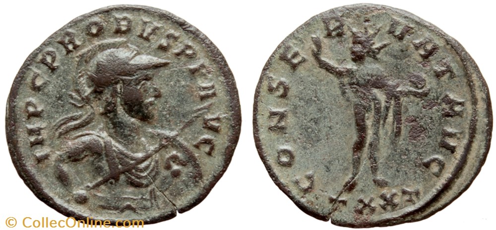 PROBUS RIC 349var. SOLD coins ancient to romans imperial and republican probus ric 349var sold