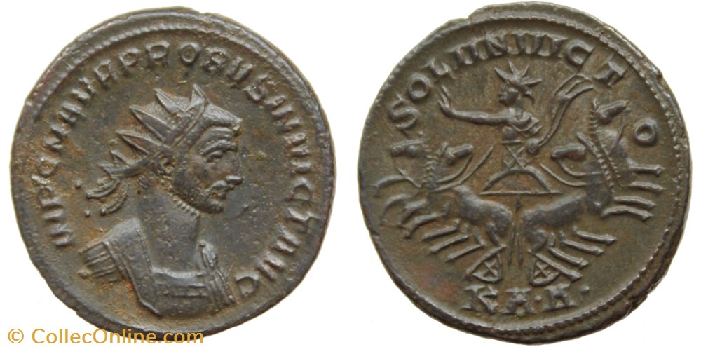 PROBUS RIC 867var. SOLD coins ancient to romans imperial and republican probus ric 867var sold