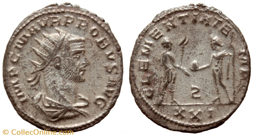 PROBUS RIC 921 OFFICINA 6 RETROGRADE CURSIVE DIGAMMA SOLD coins ancient to romans imperial and republican probus ric 921 officina 6 retrograde cursive digamma sold