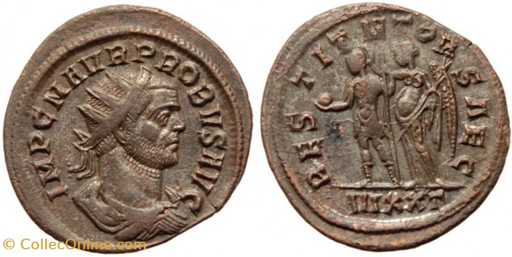 PROBUS RIC 401var. SOLD coins ancient to romans imperial and republican probus ric 401var sold