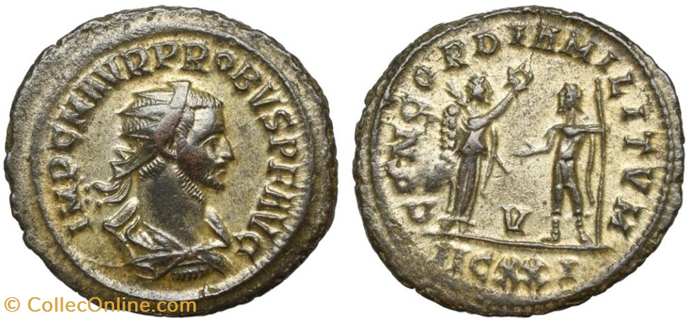 PROBUS RIC 907 MCXXI OFFICINA 5 SOLD coins ancient to roman republic imperial probus ric 907 mcxxi officina 5 sold