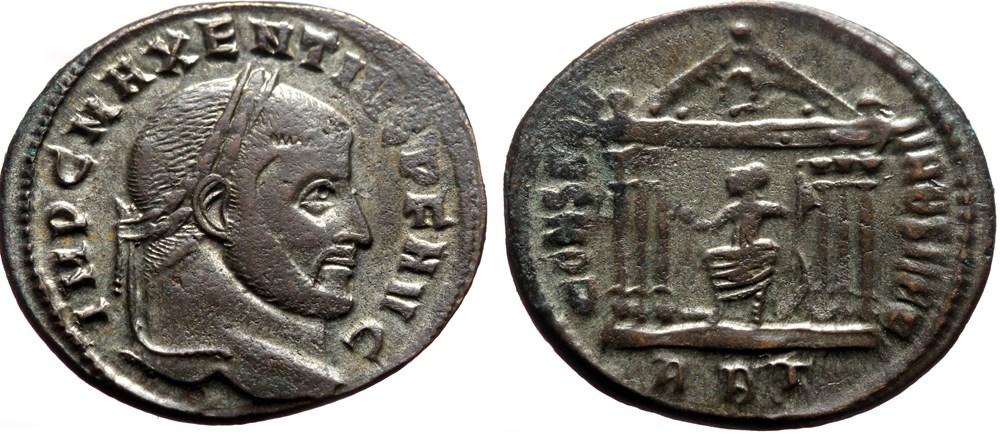 Maxentius Follis coins ancient to romans imperial and republican maxentius follis