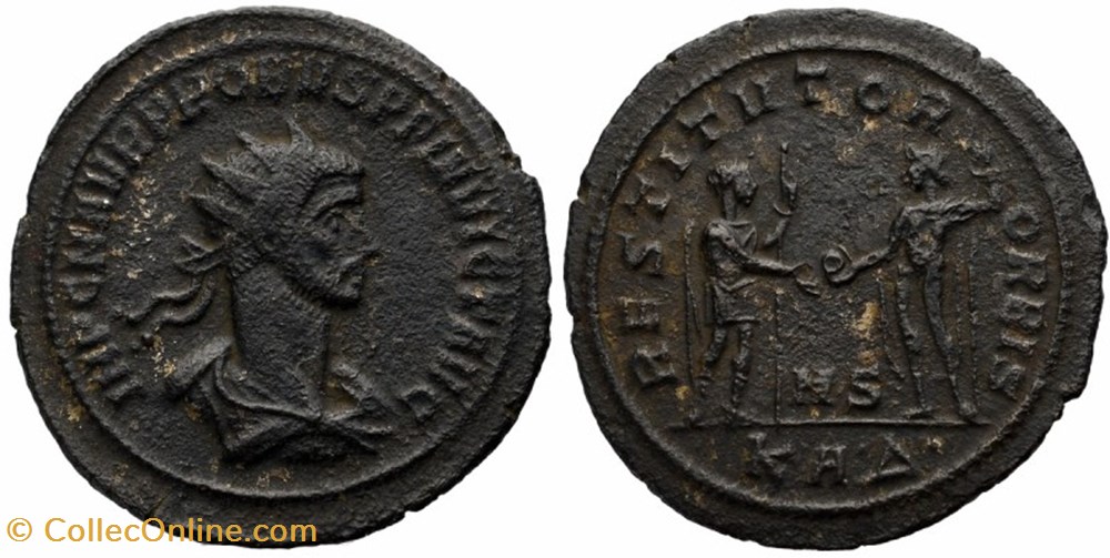 PROBUS RIC 858 var. SOLD coins ancient to romans imperial and republican probus ric 858 var sold