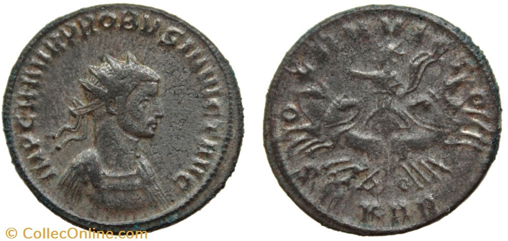 PROBUS RIC 867var. SOLD coins ancient to romans imperial and republican probus ric 867var sold