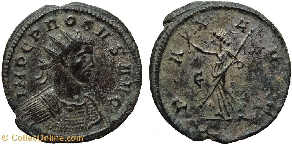 PROBUS RIC 547var. SOLD coins ancient to romans imperial and republican probus ric 547var sold