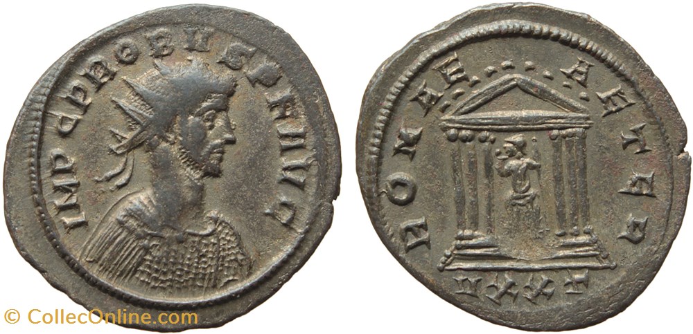 PROBUS RIC 410var. SOLD coins ancient to romans imperial and republican probus ric 410var sold