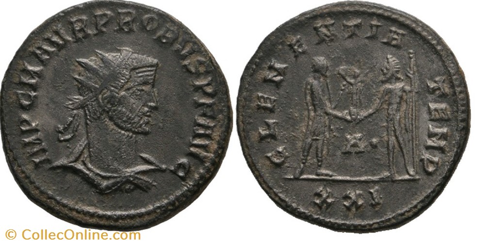 coins ancient to romans imperial and republican probus 3rd emmission off 1 sold