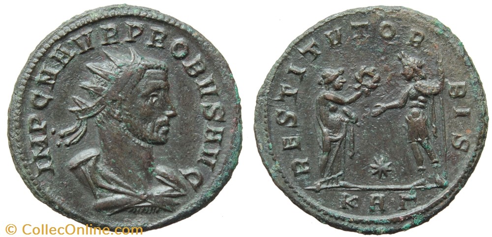 PROBUS RIC 851var. SOLD coins ancient to romans imperial and republican probus ric 851var sold