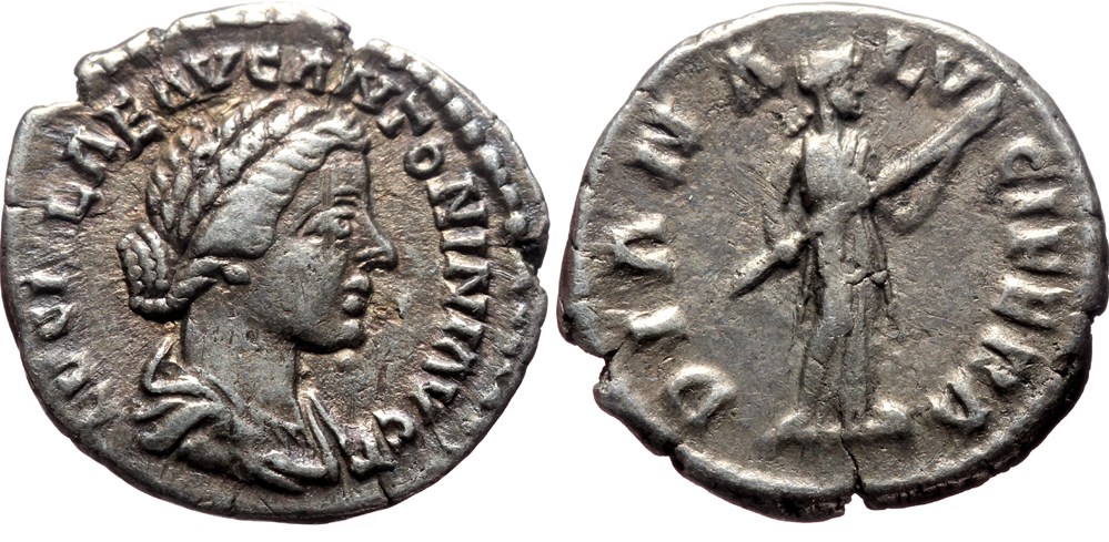 coins ancient to romans imperial and republican lucilla diana lucifera sold