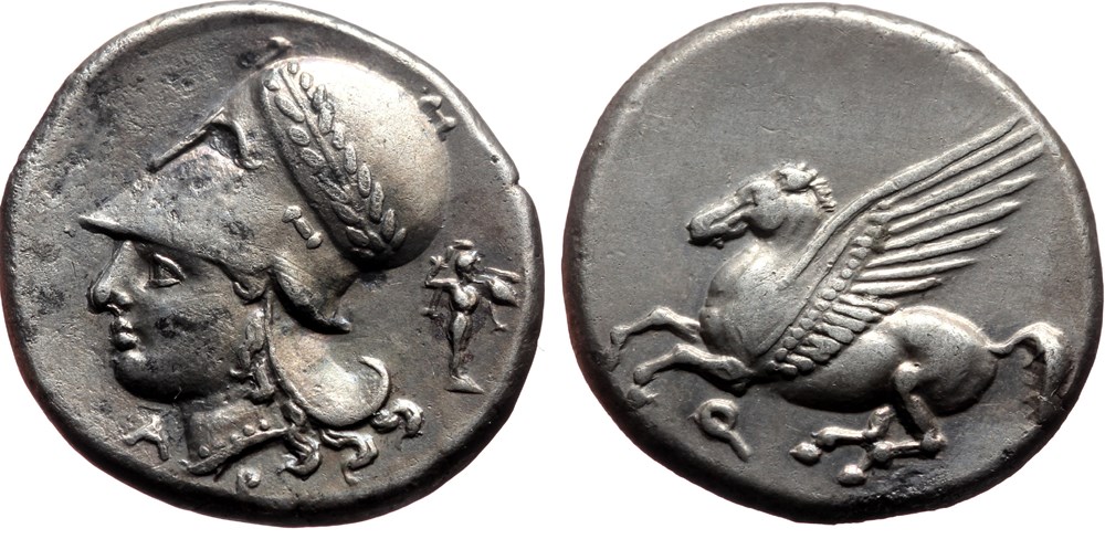 002a Corinth Stater coins ancient to other 002a corinth stater