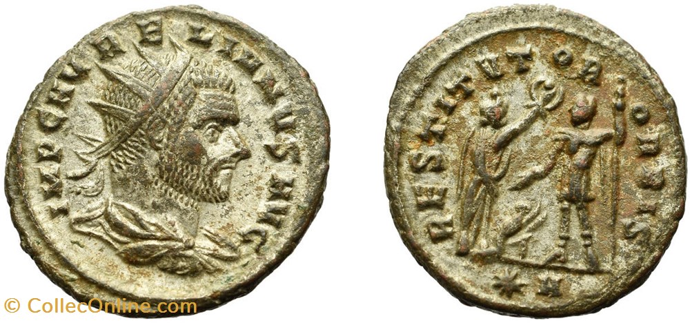AURELIAN RIC TEMP 2977 SOLD coins ancient to romans imperial and republican aurelian ric temp 2977 sold
