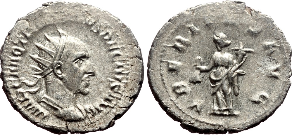 coins ancient to romans imperial and republican traian decius vberitas avg sold