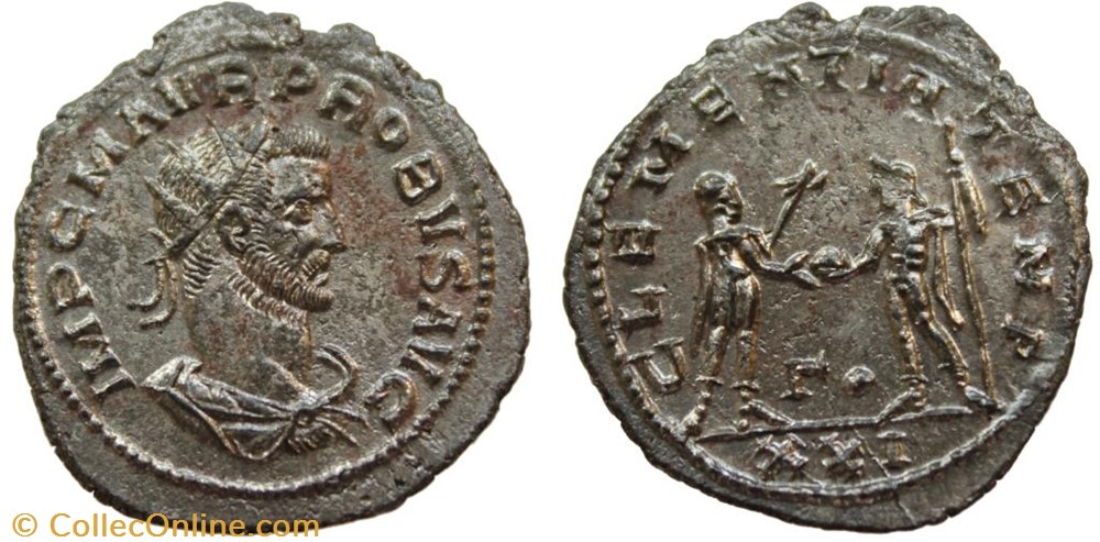 PROBUS RIC 921 OFFICINA 3 SOLD coins ancient to romans imperial and republican probus ric 921 officina 3 sold
