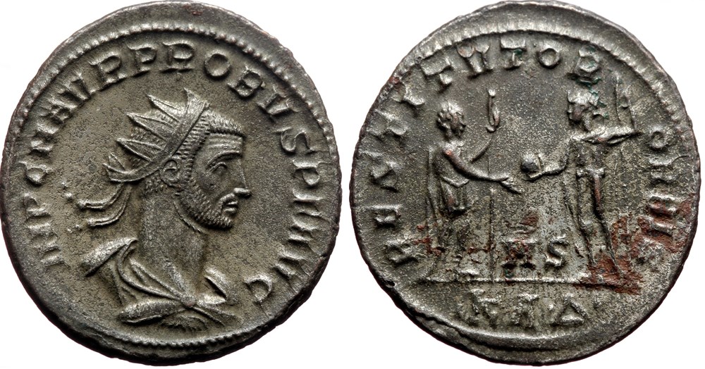 PROBUS RIC 856var. SOLD coins ancient to romans imperial and republican probus ric 856var sold