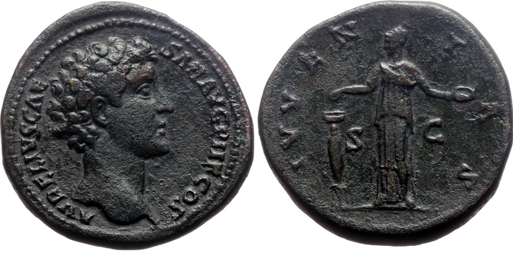 005 Marcus Aurelius Caesar SOLD coins ancient to romans imperial and republican 005 marcus aurelius caesar sold