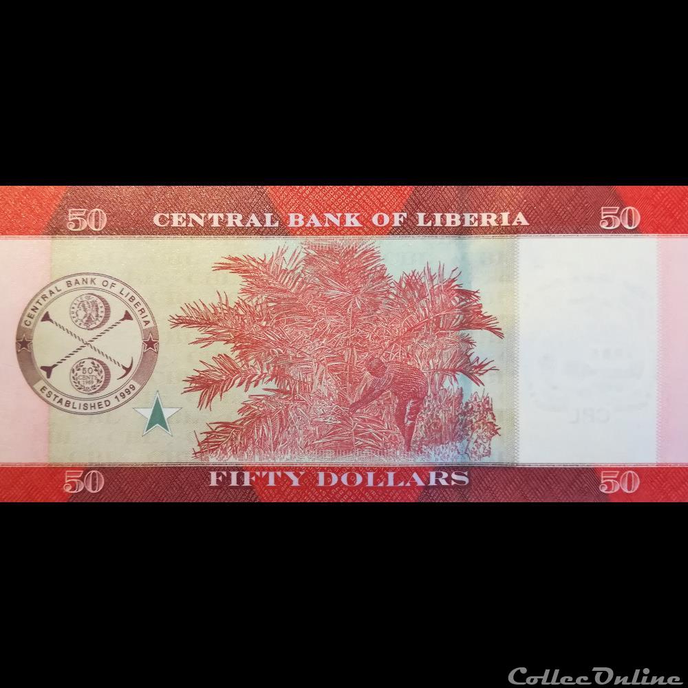 LIBERIA - P 34 B - 50 DOLLARS - 2017 billet afrique liberium liberia p 34 b 50 dollars 2017
