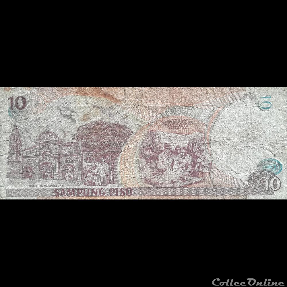 PHILIPPINES - P 187 E - 10 PISO - 1999 billet asie philippines p 187 e 10 piso 1999