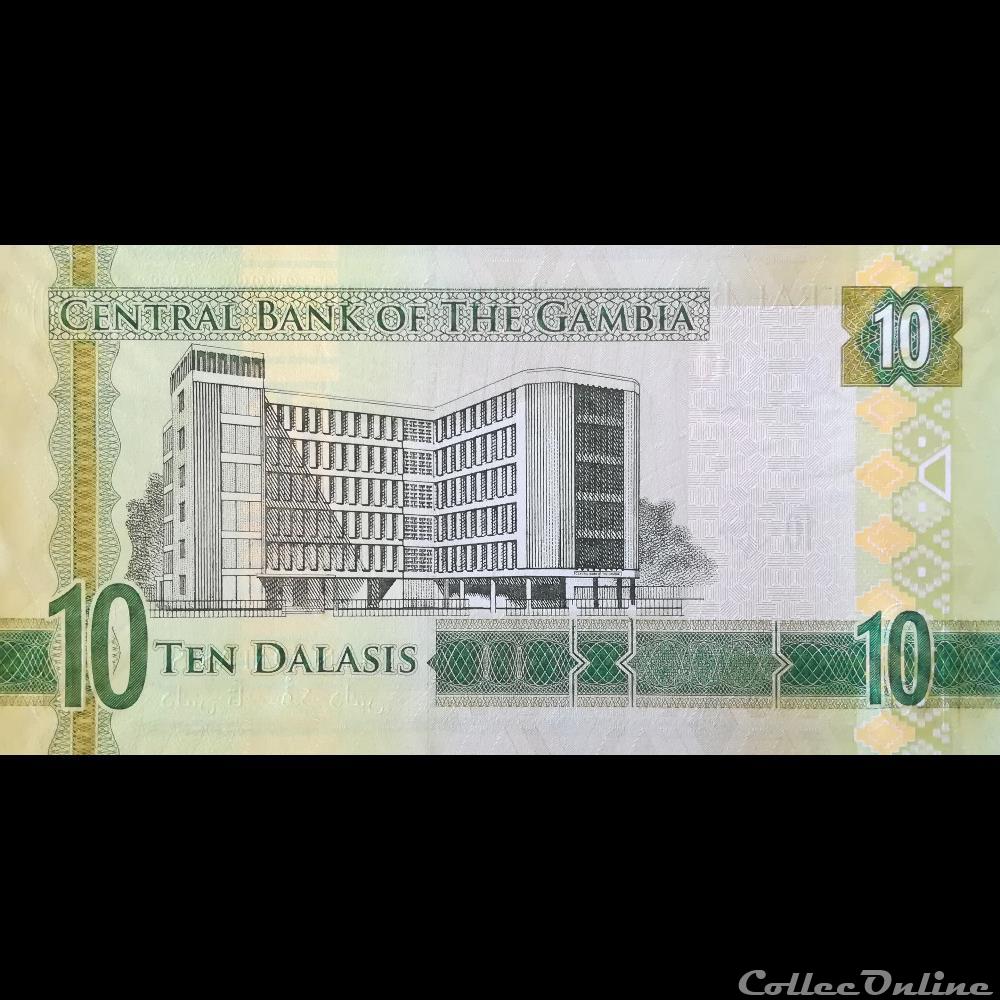 GAMBIE - P 32 - 10 DALASIS - 2015 billet afrique gambie p 32 10 dalasis 2015