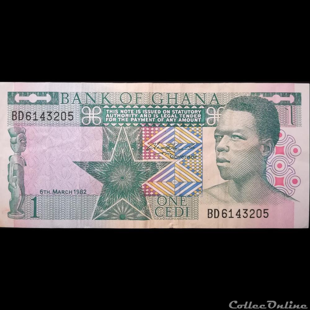 GHANA - P 17 B - 1 CEDI - 1982 billet afrique ghana p 17 b 1 cedi 1982