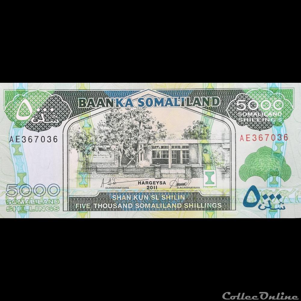 SOMALILAND - P 21 A - 5000 SHILLINGS - 2011 billet afrique somalie somaliland p 21 a 5000 shillings 2011