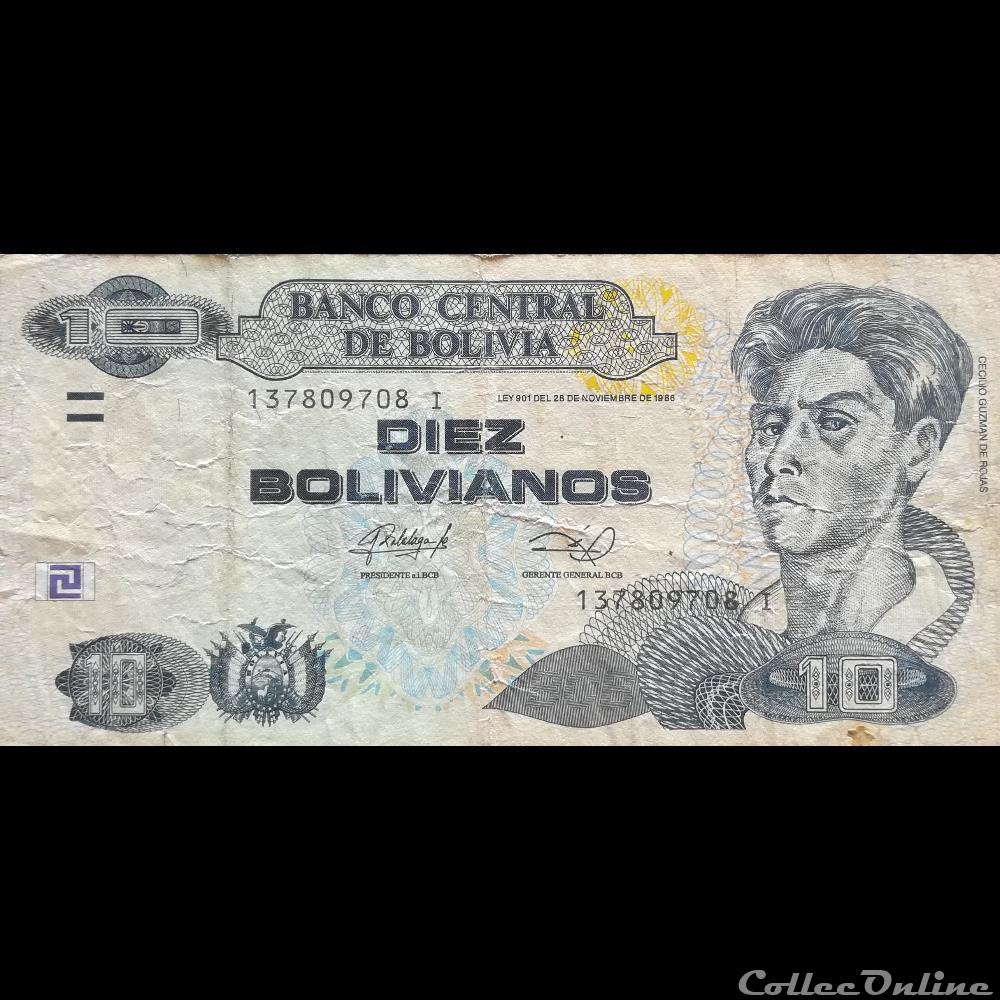 BOLIVIE - P 238A - 10 BOLIVIANOS - 2013 billet amerique du sud argentine bolivie p 238a 10 bolivianos 2013