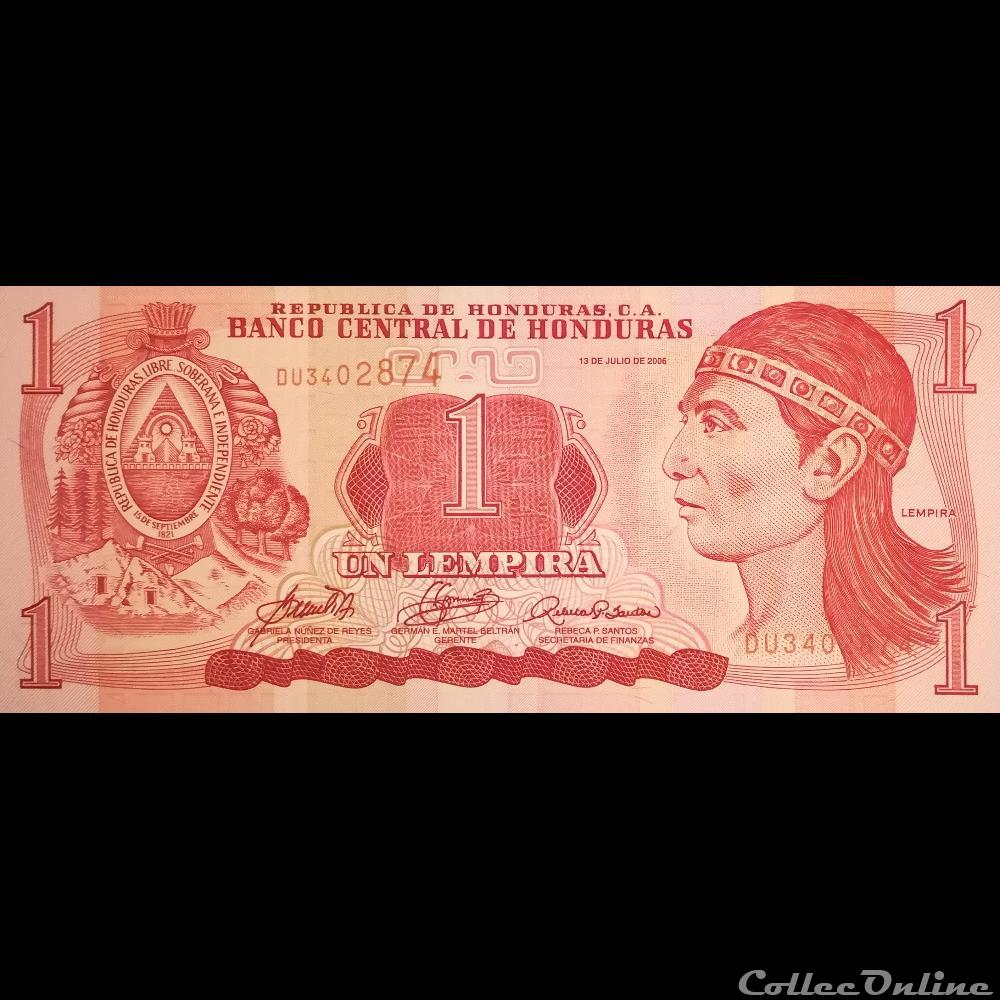 HONDURAS - P 084 E - 1 LEMPIRA - 2006 billet amerique nord honduras p 084 e 1 lempira 2006