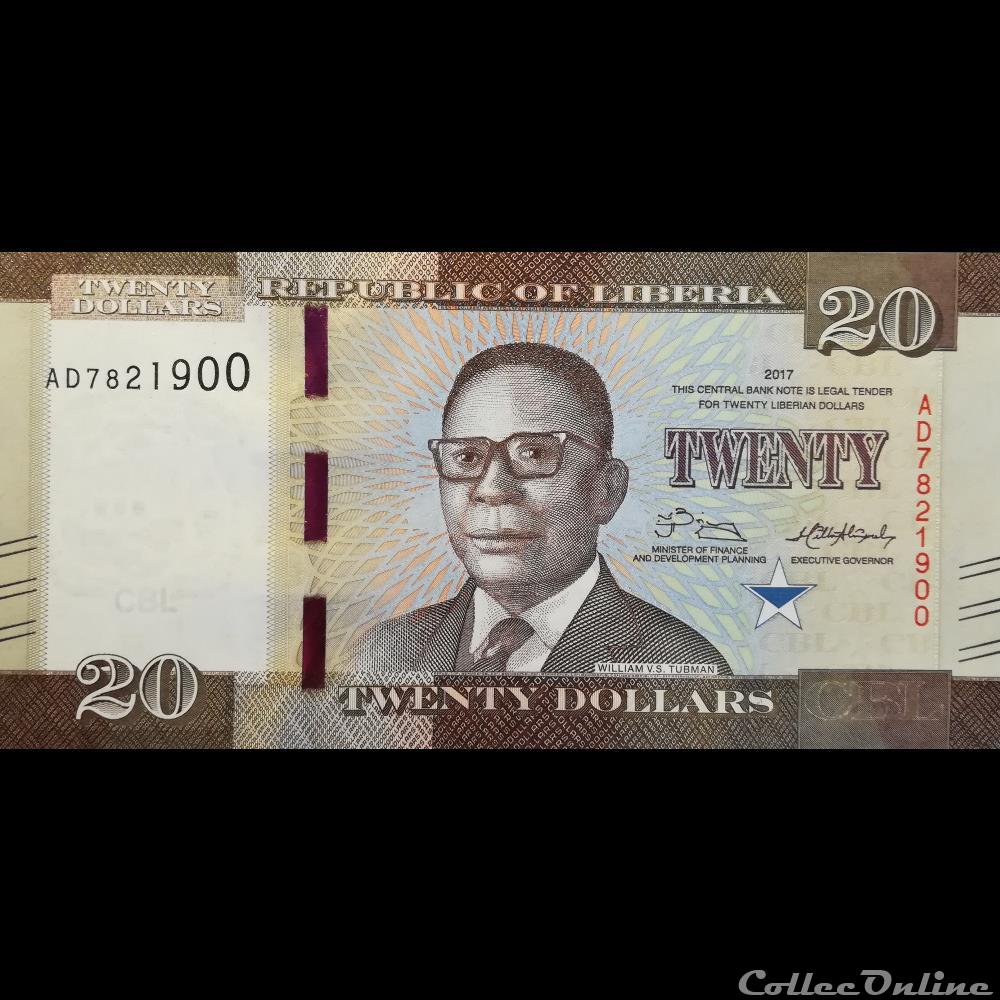 LIBERIA - P 33 B - 20 DOLLARS - 2017 billet afrique liberium liberia p 33 b 20 dollars 2017