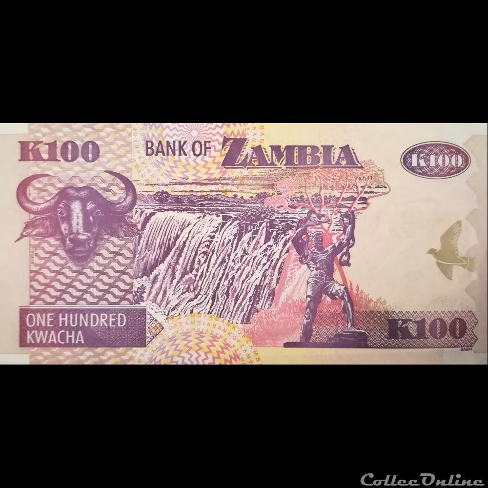 ZAMBIE - P 38 E - 100 KWACHA - 2005 billet afrique zambie p 38 e 100 kwacha 2005