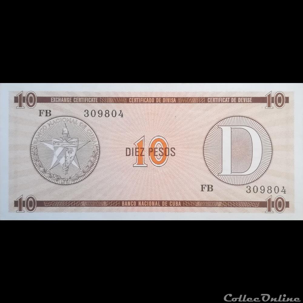 CUBA - P FX 35 - 10 PESOS - ND billet amerique du nord cuba p fx 35 10 pesos nd