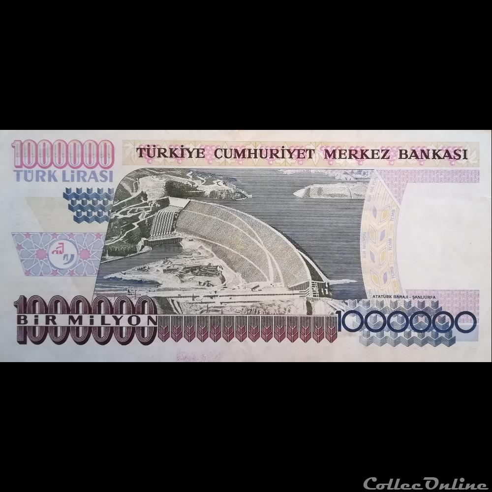 TURQUIE - P 209 - 1000.000 LIRA - 1995 billet asie turquie p 209 1000 000 lira 1995